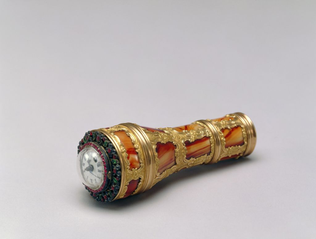 图片[1]-Gold-plated agate telescope watch-China Archive